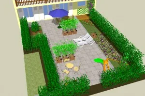 Une grande terrasse en ville Projets