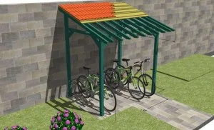 Modélisation d’un appentis à vélo avec SketchUp Projets
